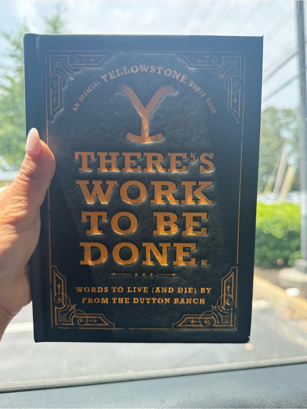 'There's Work To Be Done' Black & Gold Quote Book